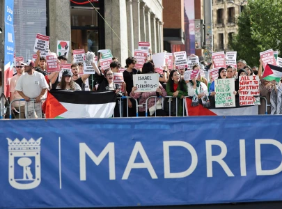 spain pm proud of pro palestinian protests at vuelta