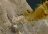 a satellite image shows ash rising from the eruption of the hayli gubbi volcano in ethiopia as it drifts over the red sea photo nasa handout via reuters