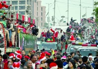 christians spread love and harmony at a pre christmas peace rally a heartwarming display of faith and unity marks the start of the festive season photo afp