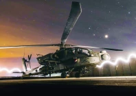 a us army ah 64 apache attack helicopter prepares to support operation hawkeye strike in the us central command area of responsibility photo afp