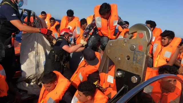 the migrants picked up by the ocean viking are hoping for a 039 second life 039 in europe photo afp the migrants picked up by the ocean viking are hoping for a 039 second life 039 in europe photo afp