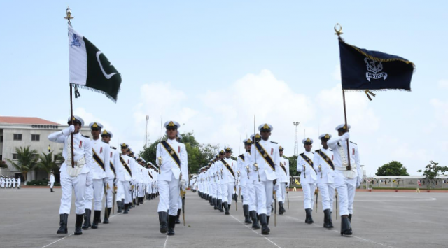 commissioning parade comprised 100 midshipmen and 65 cadets of ssc course photo pakistan navy