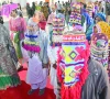 hindu couples arrive in festive attire to be married during a mass marriage ceremony organised by the pakistan hindu council marking a celebration of tradition unity and social support photo afp