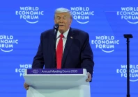 us president donald trump addresses the 56th annual world economic forum wef meeting in davos switzerland on january 21 2026 photo reuters