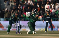 pakistan s saim ayub plays a shot during the first twenty20 international cricket match between pakistan and australia at the gaddafi stadium in lahore on january 29 2026 photo afp