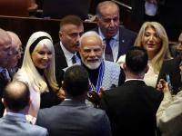 india s prime minister narendra modi c is greeted by israeli lawmakers after his speech at the israeli parliament the knesset in jerusalem on february 25 2026 afp india s prime minister narendra modi c is greeted by israeli lawmakers after his speech at the israeli parliament the knesset in jerusalem on february 25 2026 afp