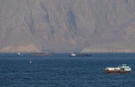 ships and tankers in the strait of hormuz off the coast of musandam oman april 18 2026 photo reuters file