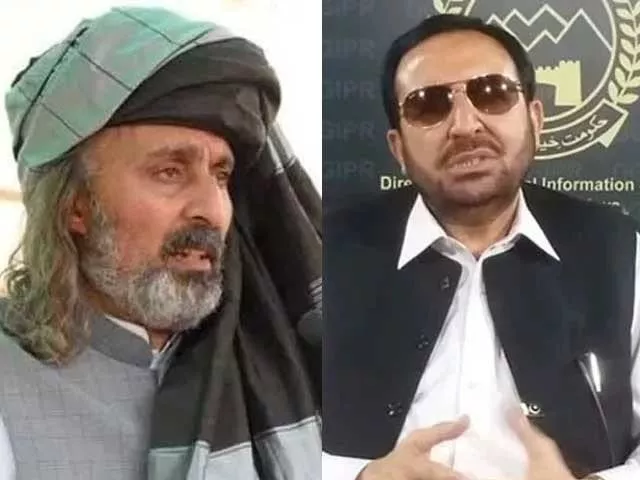 umar amin gandapur left and shah muhammad wazir right photo file umar amin gandapur left and shah muhammad wazir right photo file