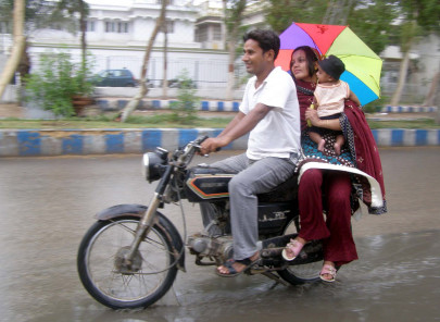 buckets and buckets in bone dry mithi a record 315mm of rain drenches the district