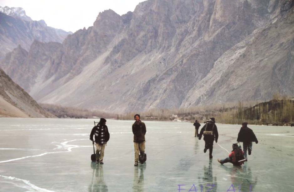 attabad lake compensation man son killed in clash between police victims