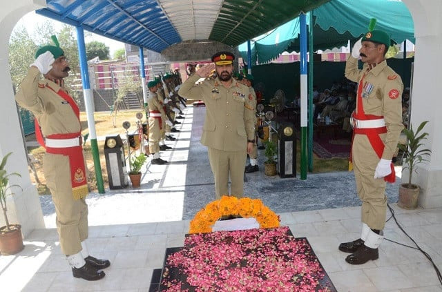 wreath laying ceremony for capt karnal sher khan held in swabi