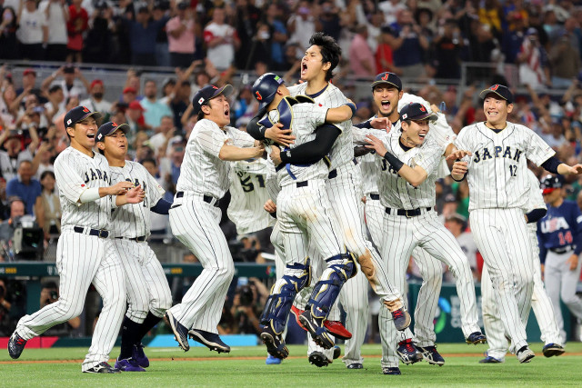 japan s ohtani strikes out trout to win world baseball classic japan s ohtani strikes out trout to win world baseball classic