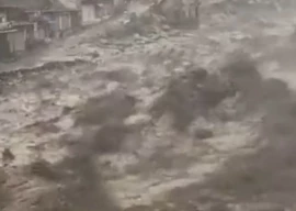 watch mahandri bridge washed away by heavy rains leaving tourists stranded in kaghan valley