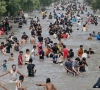 families flock to lahore canal despite swimming ban