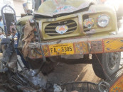 at least 12 killed as dumper passenger vans collide in gujranwala