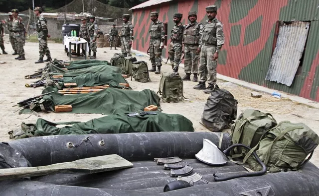 five militants army officer killed in kashmir clash indian army five militants army officer killed in kashmir clash indian army