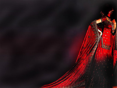 50 shades of a red lehnga