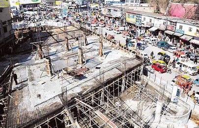 time flies as traffic rises a parking plaza remains unusable