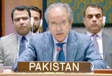 permanent representative of pakistan to the un ambassador asim iftikhar ahmad photo file