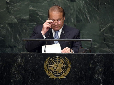 pm nawaz at un general assembly the lion is not asleep