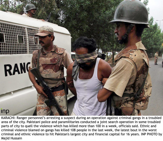 karachi search operation over 20 suspects detained karachi search operation over 20 suspects detained
