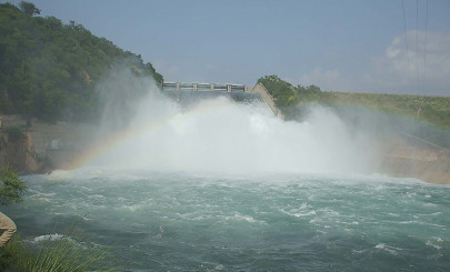 khanpur dam spillway opened first time this year khanpur dam spillway opened first time this year