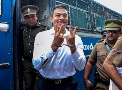 rajapaksa son issued travel ban