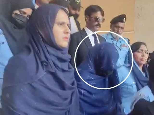 somia asim the wife of a judicial officer accused in torture case appears in court on august 7 2023 photo express news