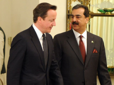 cameron calls gilani offers help for flood victims