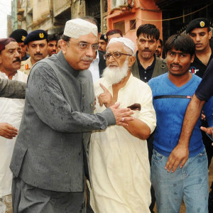 regular supply of food drinking water is highest priority zardari