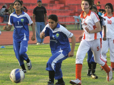 women football championship hajra leads diya fc s rout of army