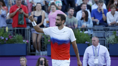 cilic enters queen s last eight cilic enters queen s last eight
