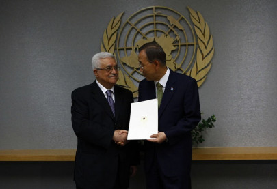 palestine formally submits bid for full statehood status at un