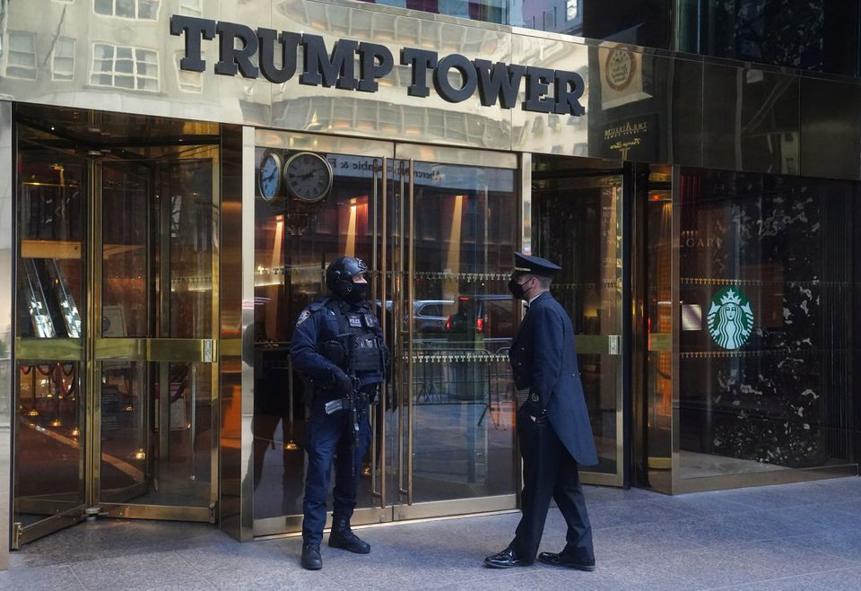 trump tower entrance is pictured amid the coronavirus disease covid 19 pandemic in the manhattan borough of new york city new york us photo reuters