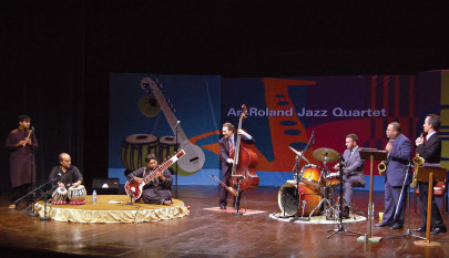 east meets west fusion of sax tabla and sitar enthrals audience east meets west fusion of sax tabla and sitar enthrals audience