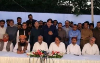 the decision to protest comes ahead of the sindh assembly session scheduled for february 24 where newly elected members are set to take oath photo express