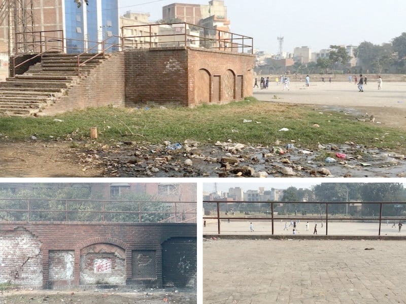 stagnant water and litter overshadow the legacy of the iconic public gathering spot photo express