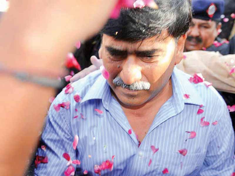 despite bail afaq ahmed detained for one month