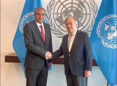 interior minister mohsin naqvi meets un chief guterres offers counterterrorism cooperation interior minister mohsin naqvi meets un chief guterres offers counterterrorism cooperation