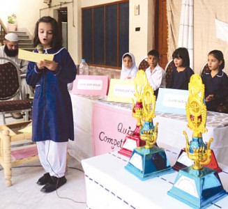 children display their talent at a science competition