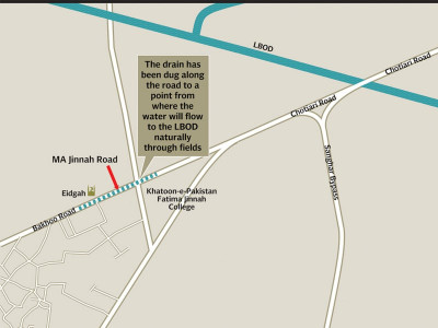 sanghar desperately tries to drain ma jinnah road   only to have more water flow in sanghar desperately tries to drain ma jinnah road   only to have more water flow in