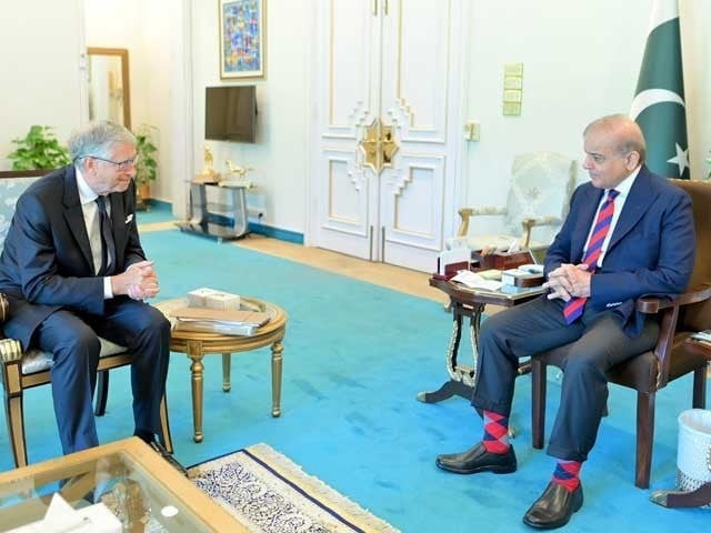 prime minister shehbaz sharif met chairman of gates foundation bill gates in islamabad on june 24 2024 photo prime minister s office