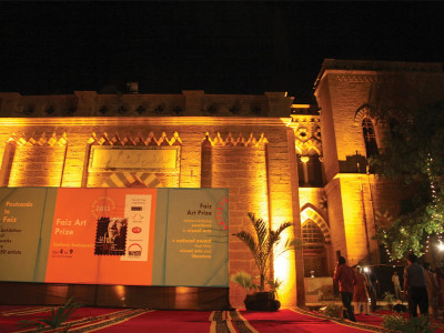 postcards from the edge tribute to faiz opens at frere hall