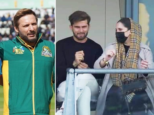 viral photo of shaheen afridi wife at wcl 2024 india match sparks social media buzz viral photo of shaheen afridi wife at wcl 2024 india match sparks social media buzz
