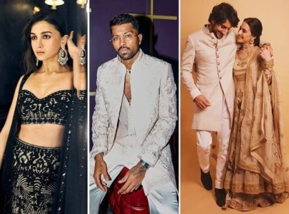 bollywood stars stun in pakistani couture at billionaire heir anant ambani s marathon wedding