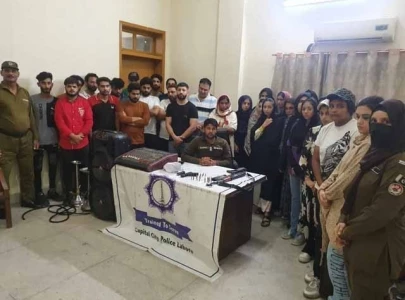 police bust private dance party in lahore seize weapons