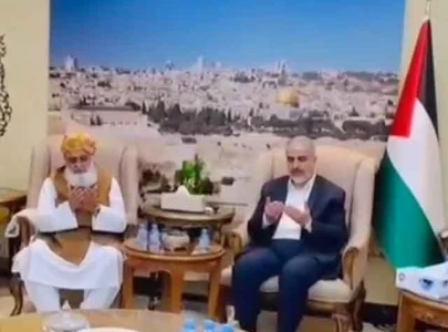 fazl meets hamas leaders in qatar calls for al aqsa mosque s liberation