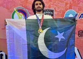 pakistan s aamir khan bags gold medal at 7th taekwondo championship