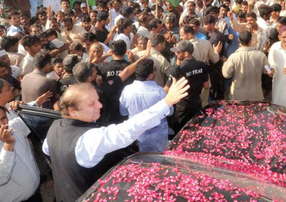 gearing up for elections nawaz woos people in zardari s hometown