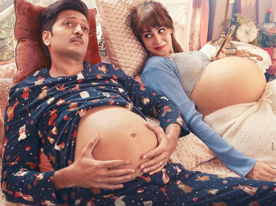 first look of mister mummy unveils riteish genelia flaunting baby bumps first look of mister mummy unveils riteish genelia flaunting baby bumps